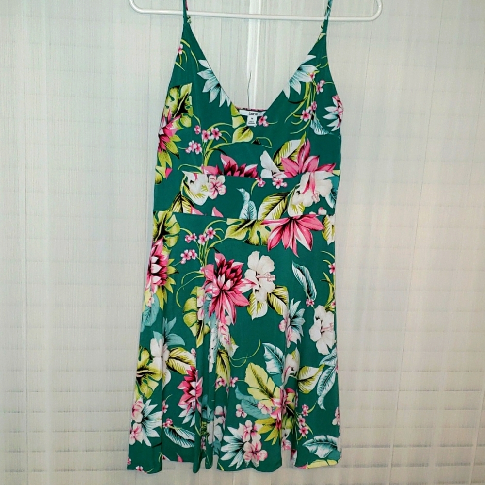 Short floral spaghetti strap dress